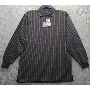 Chereskin Polo Shirt Mens Small Multi Striped Knit Long Sleeve Collared Popover